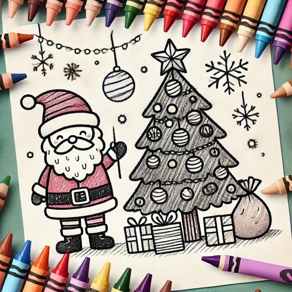 Christmas Coloring Image