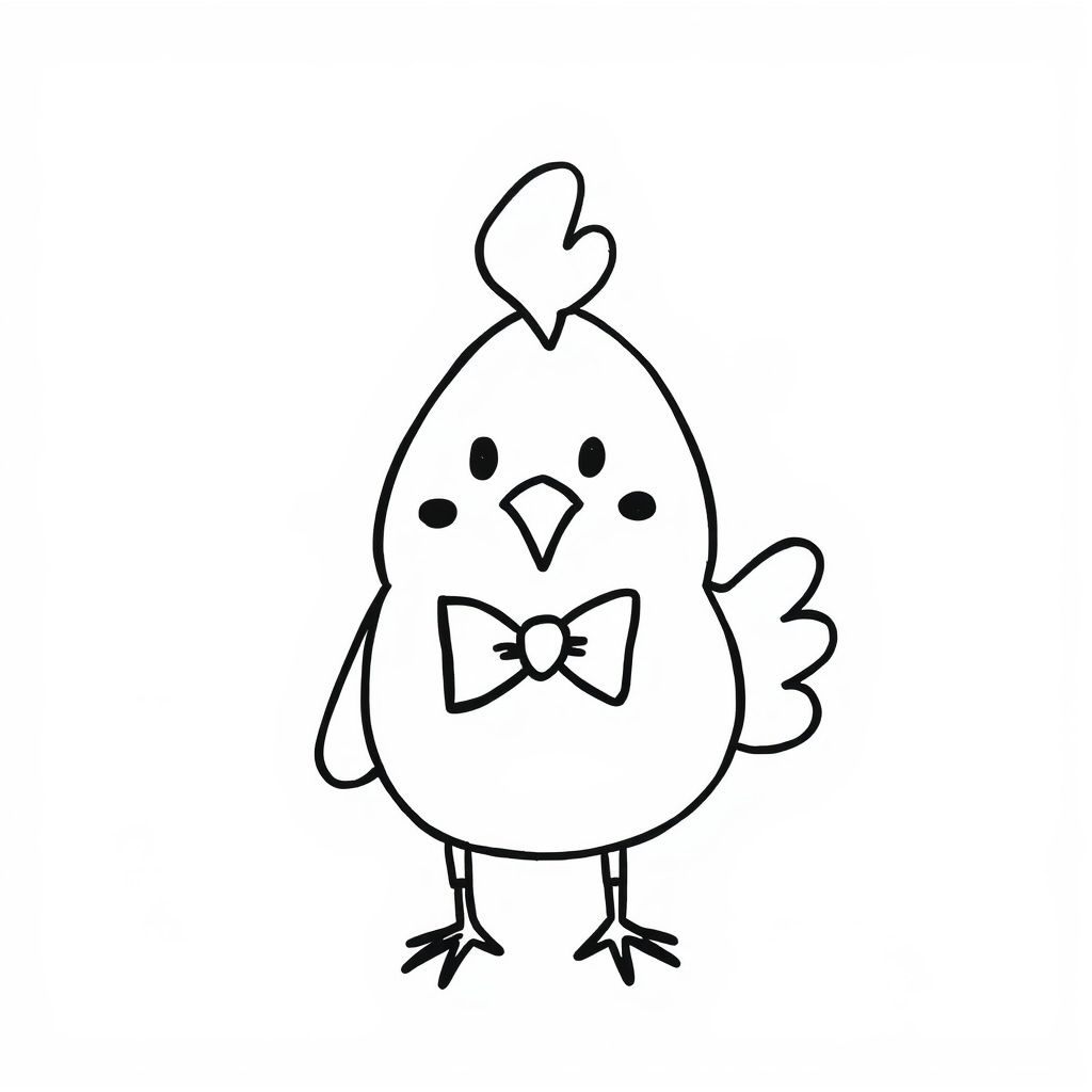 Chicken with a Bowtie