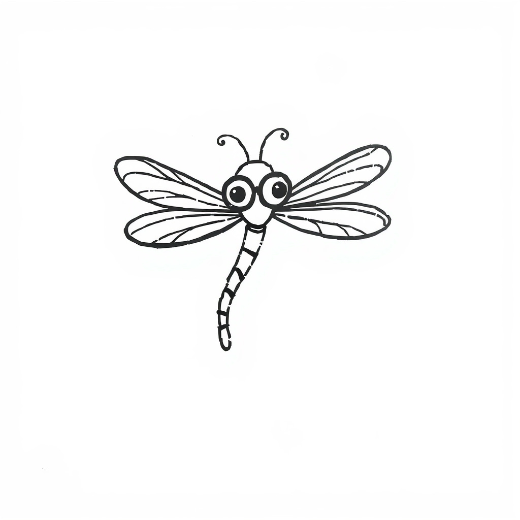 Dragonfly with a monocle