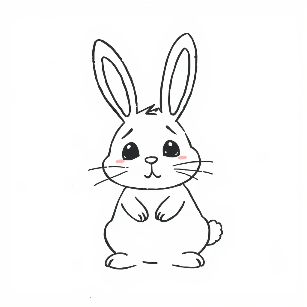 Bunny feeling scared