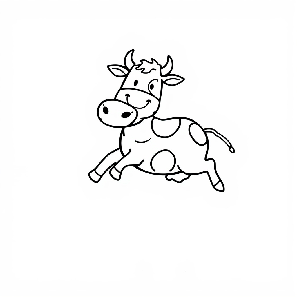 Happy Cow Jumping