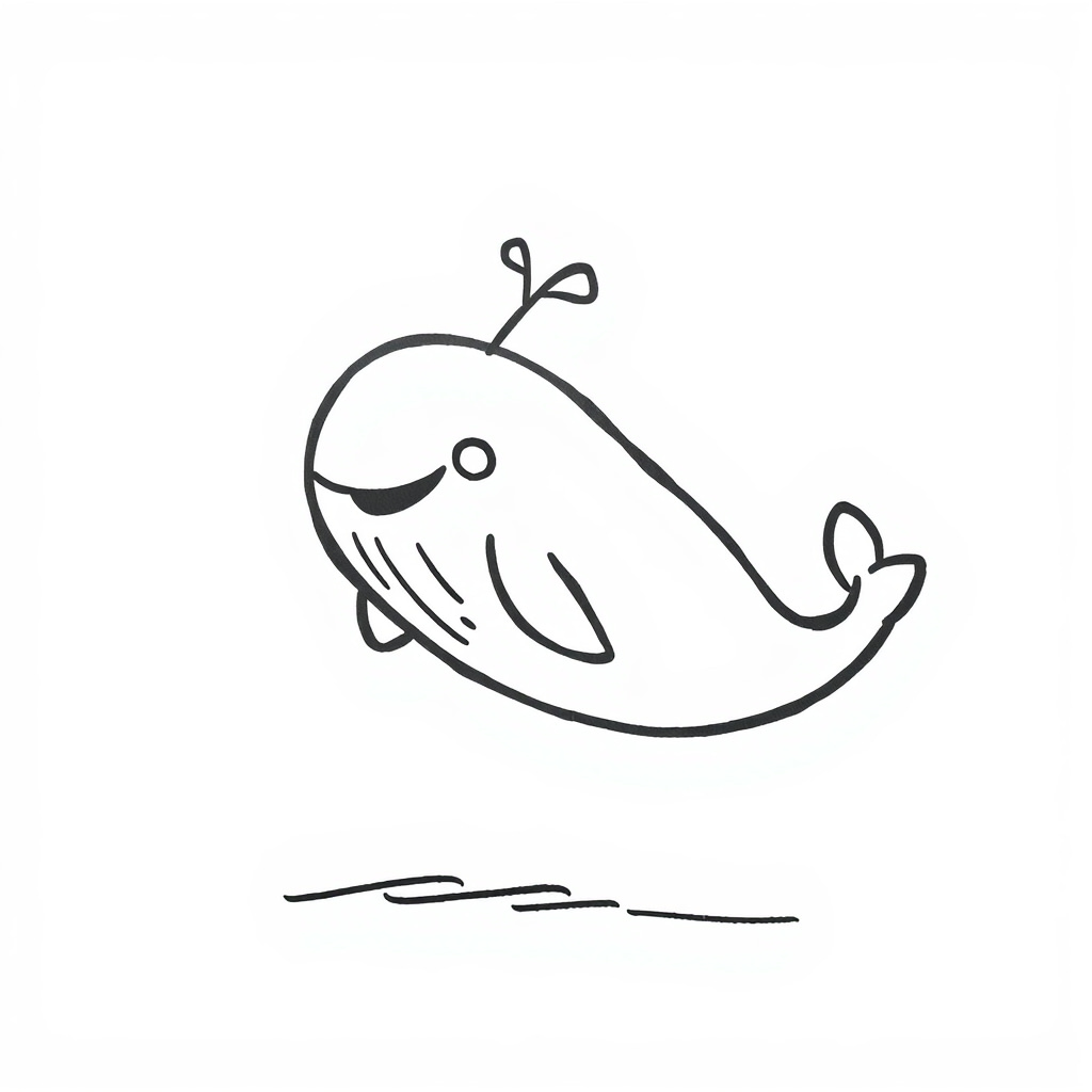 Excited Whale Jumping