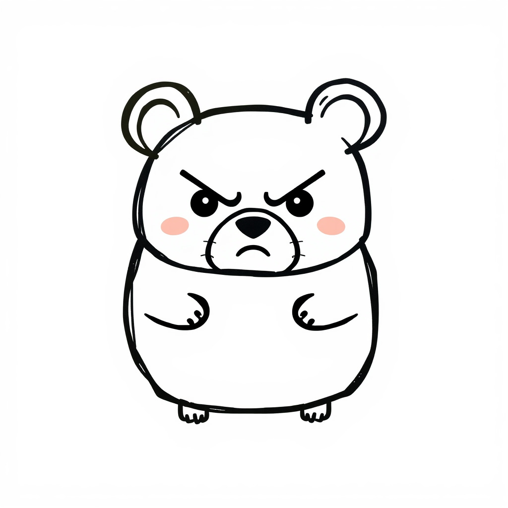 Bear feeling angry