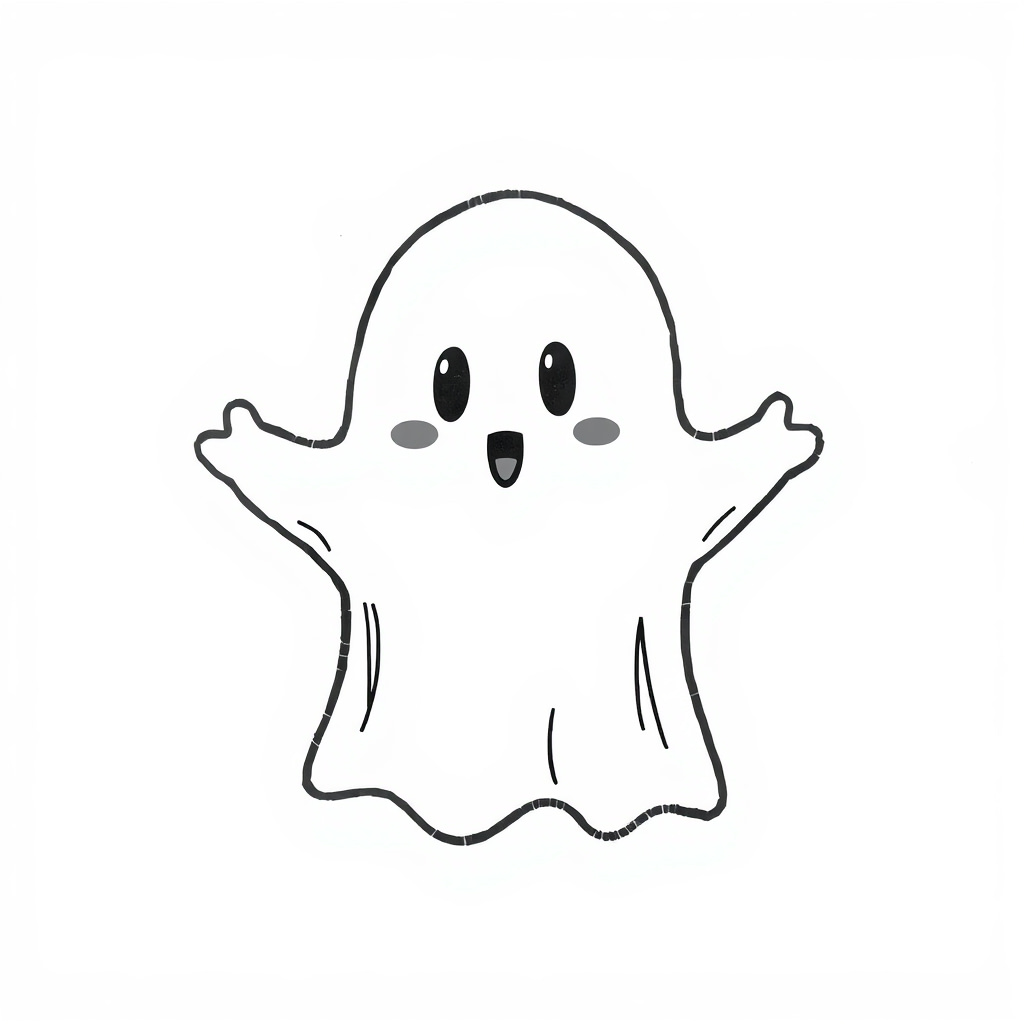 Ghost with sheet costume