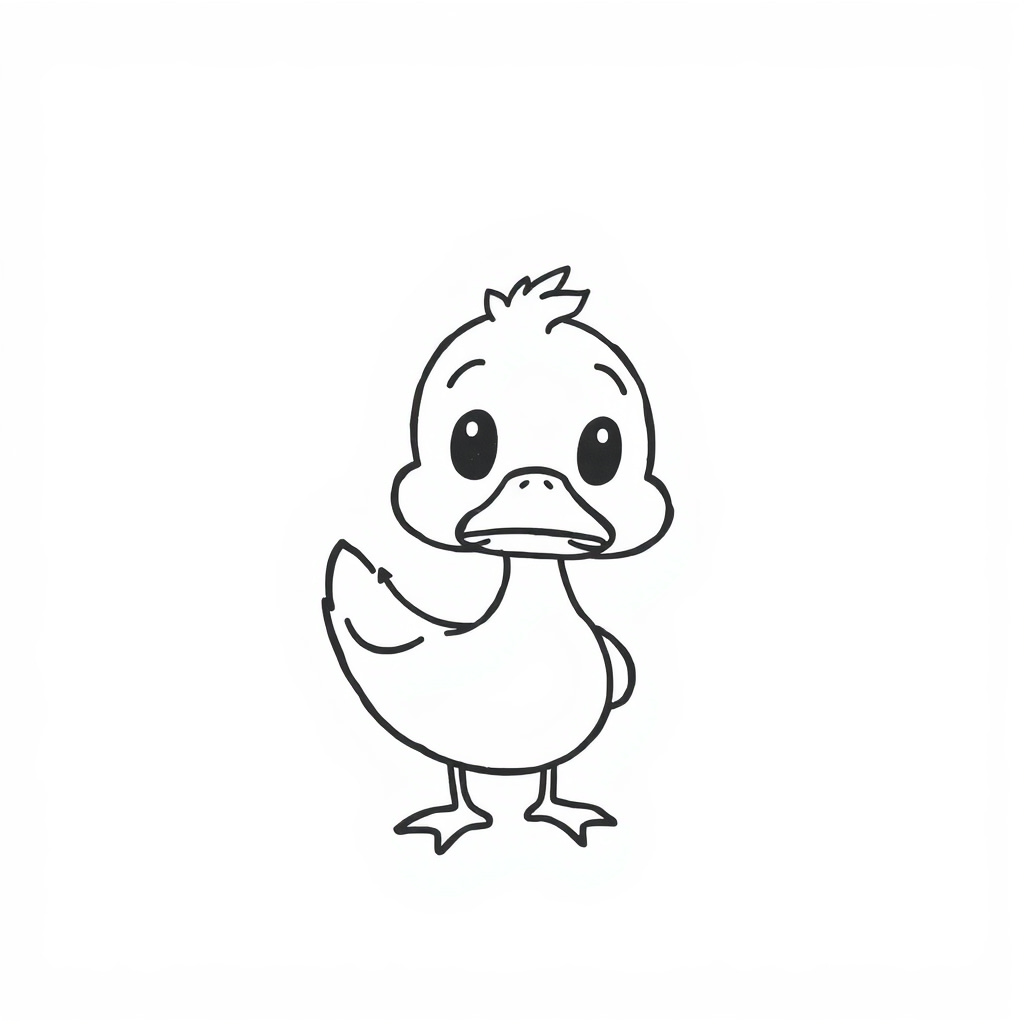 Confused Duck Tilting Head