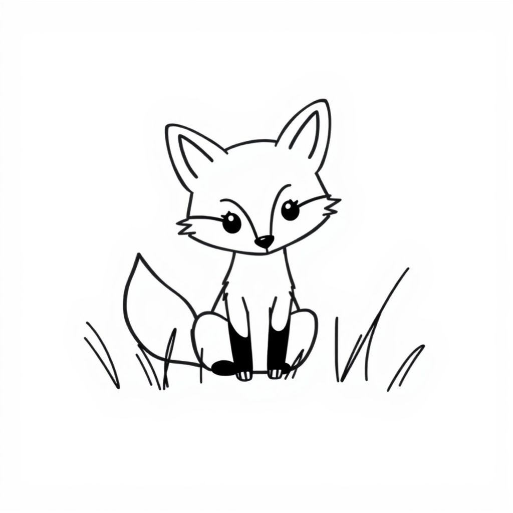 Curious Fox in Grass