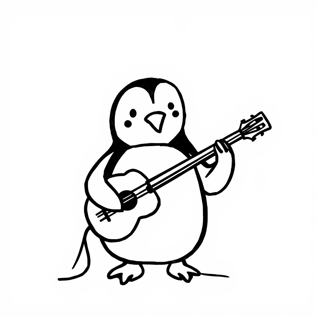 Penguin Musician.