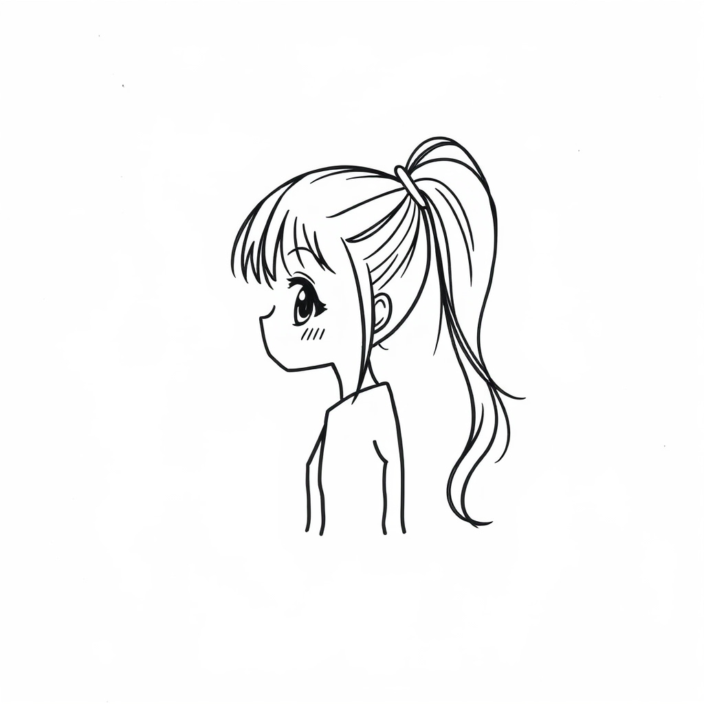 Ponytail Anime Girl