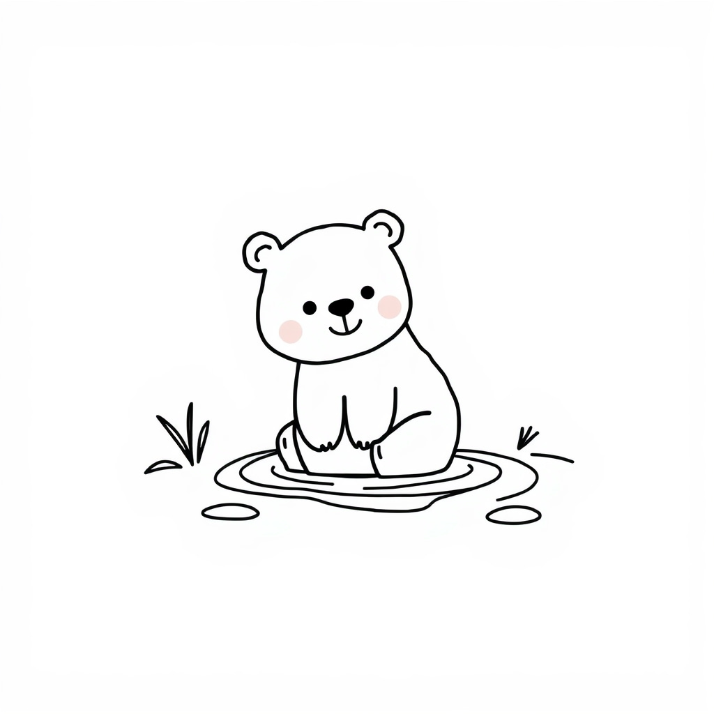 Bear in a stream.