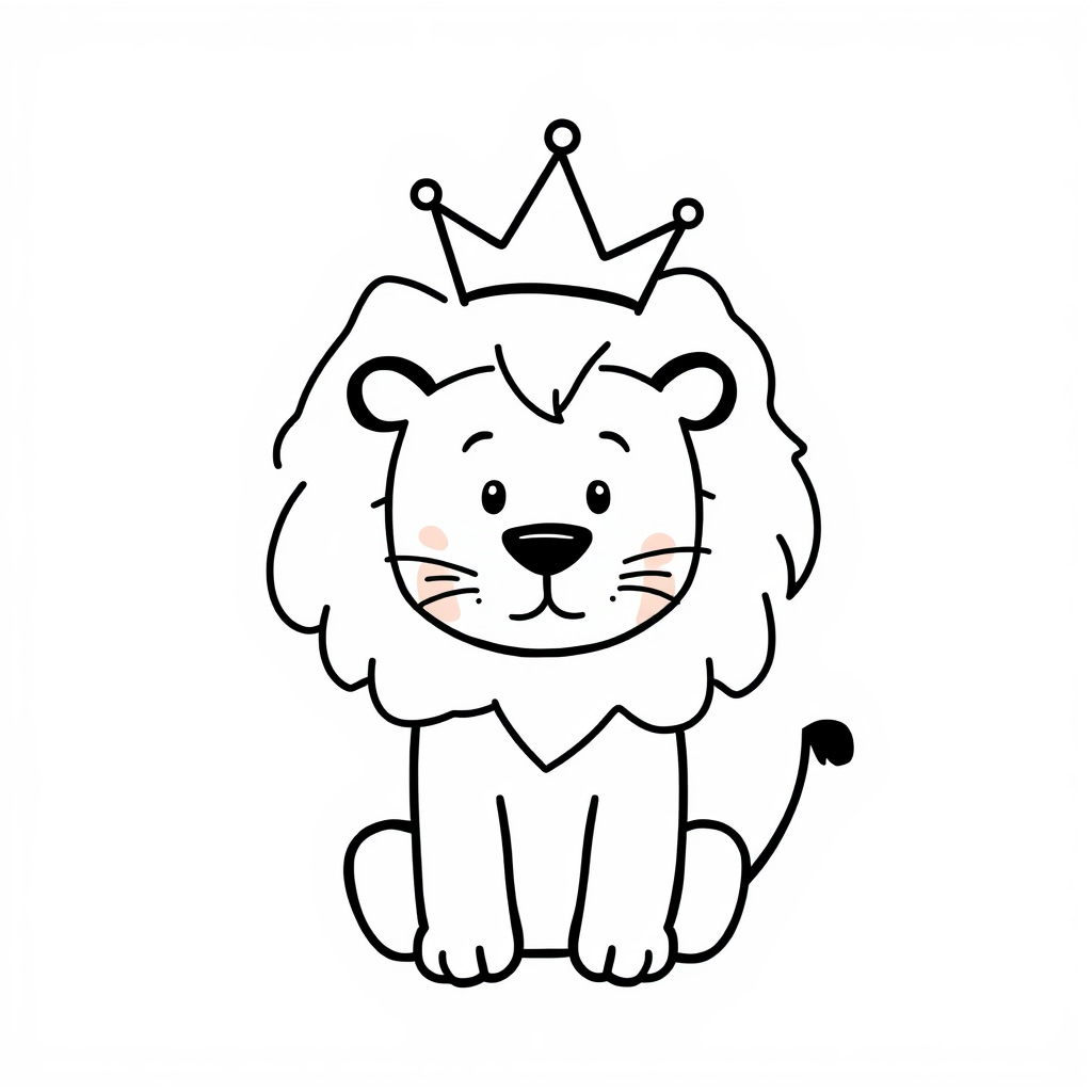 Lion with a crown