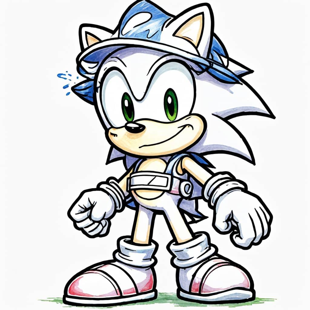Colored Sonic - firefighter gear