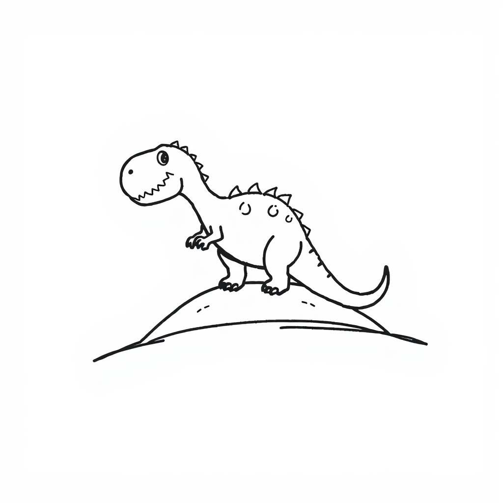 T-Rex on a hill