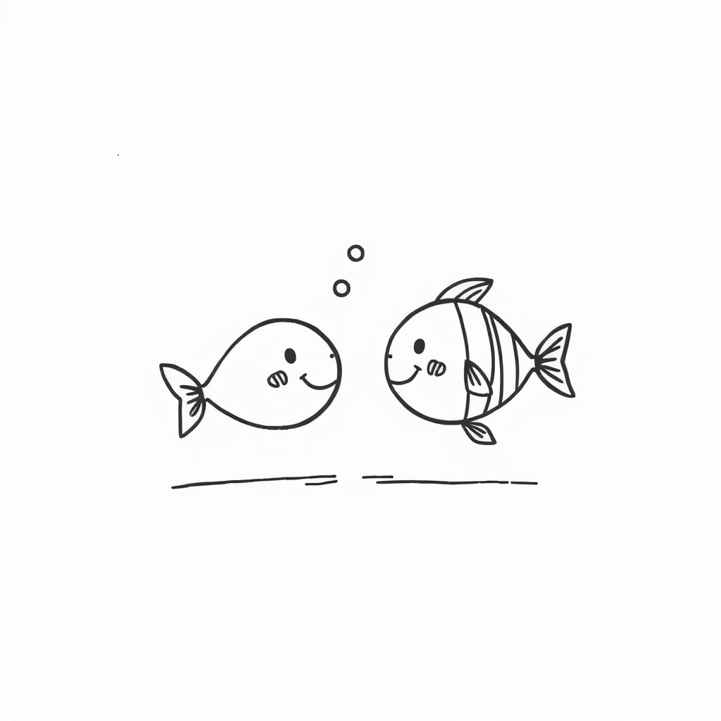 Fish having a conversation