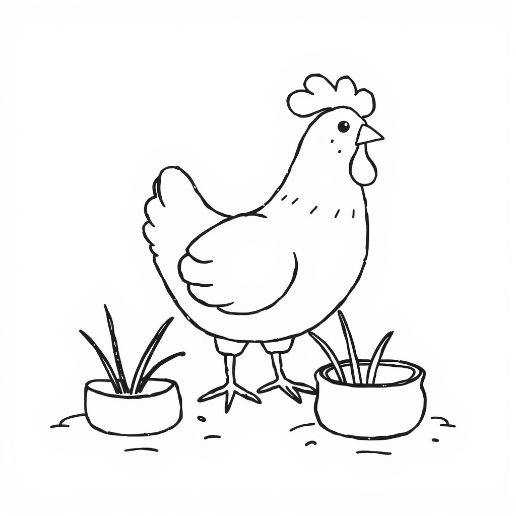 Chicken gardening