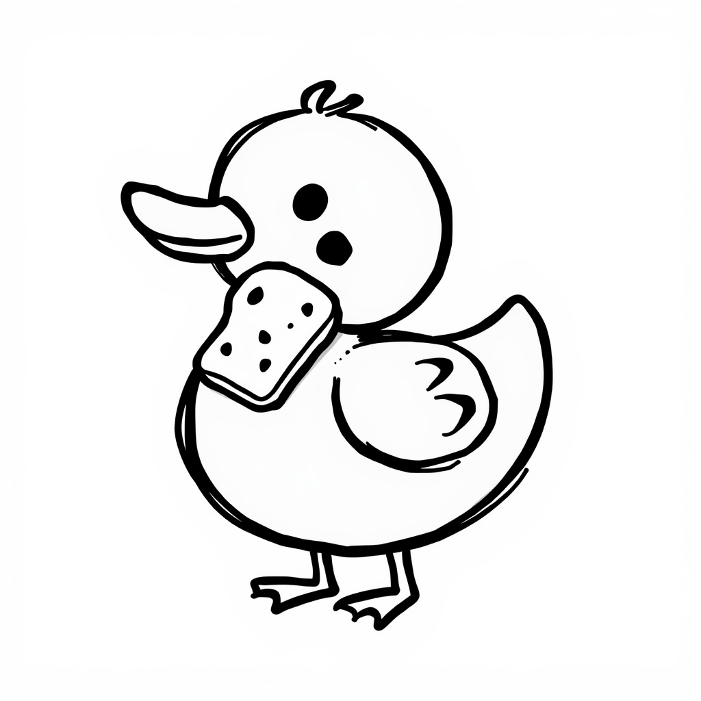 Duck with bread