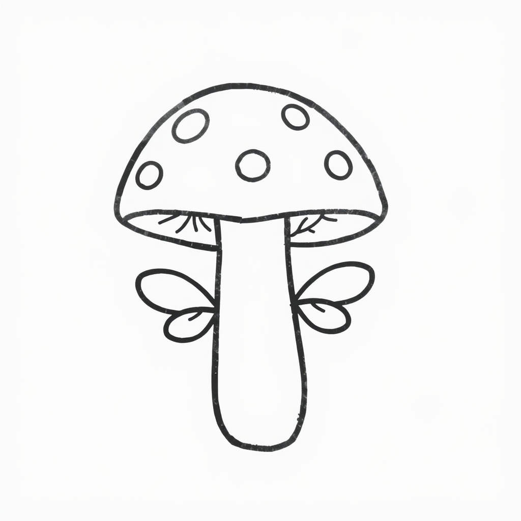 Fairy Mushroom with tiny wings