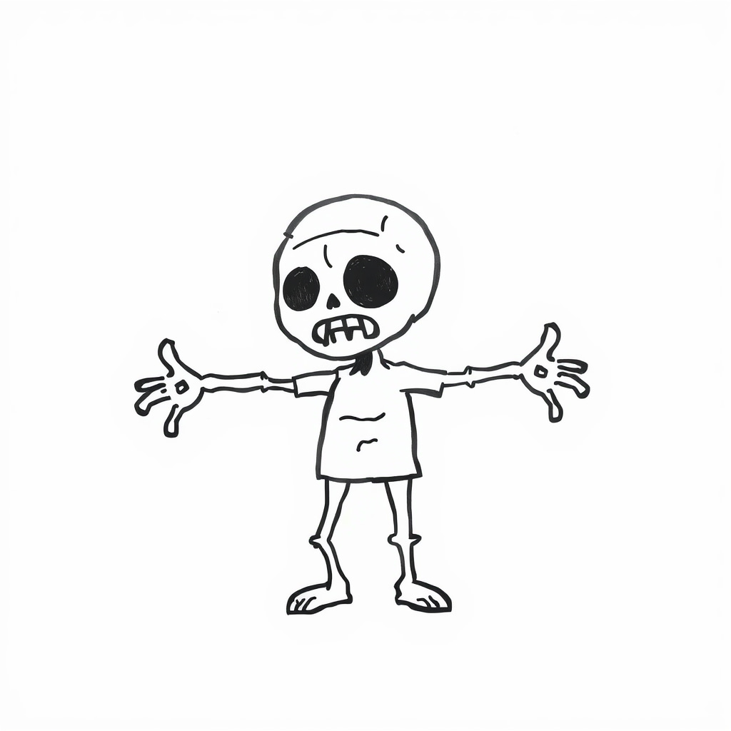 Zombie with outstretched arms