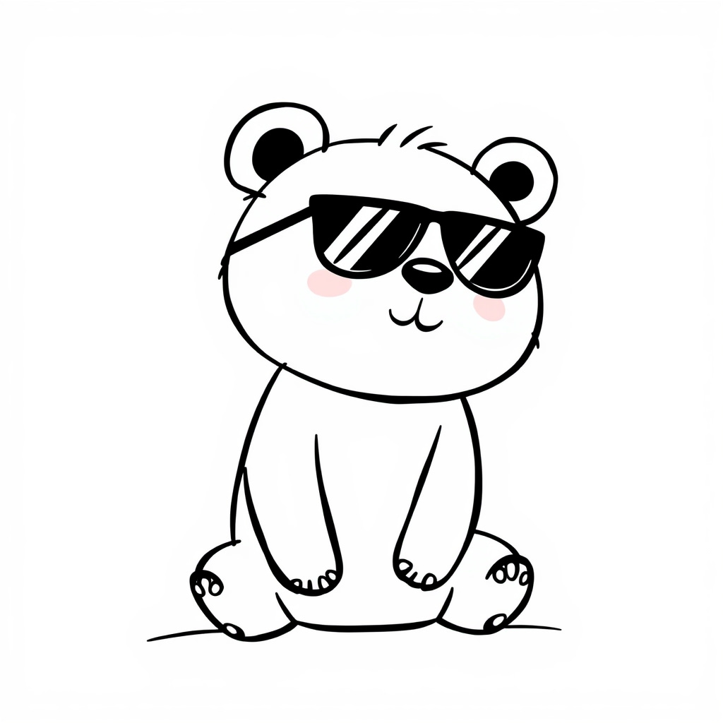 Panda with sunglasses