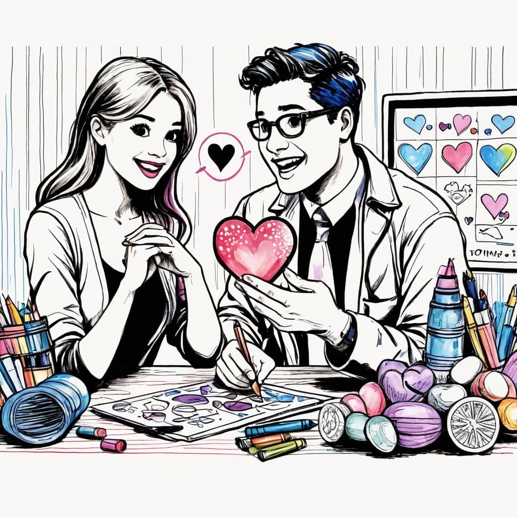 Colored Dietician recommending heart-healthy foods