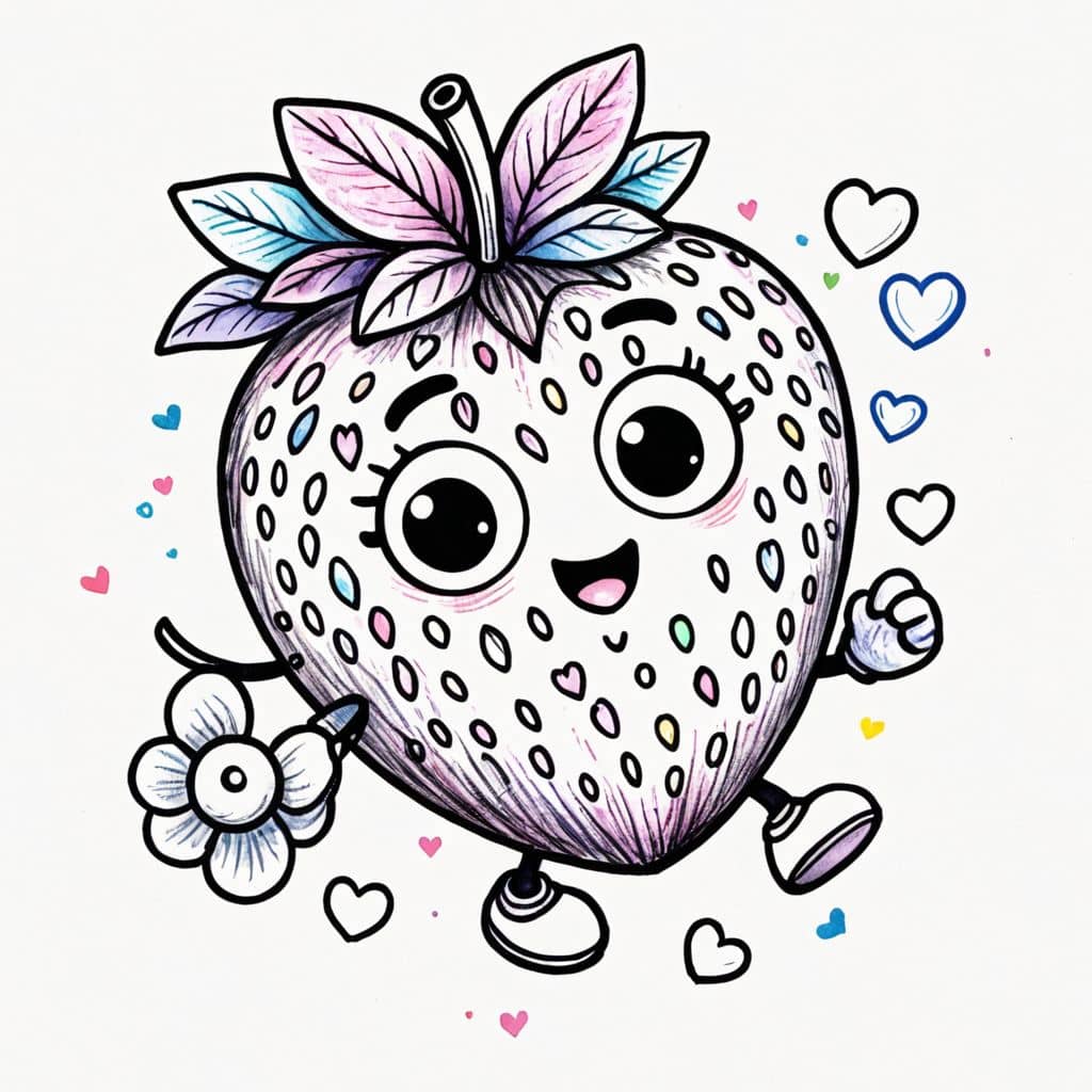 Colored Heart-shaped Summer Fruit