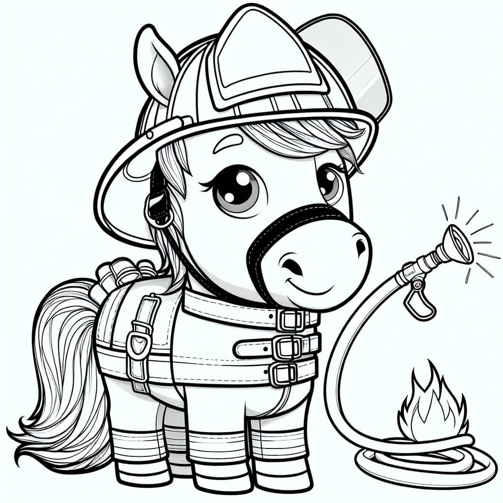 Original Horse as a firefighter