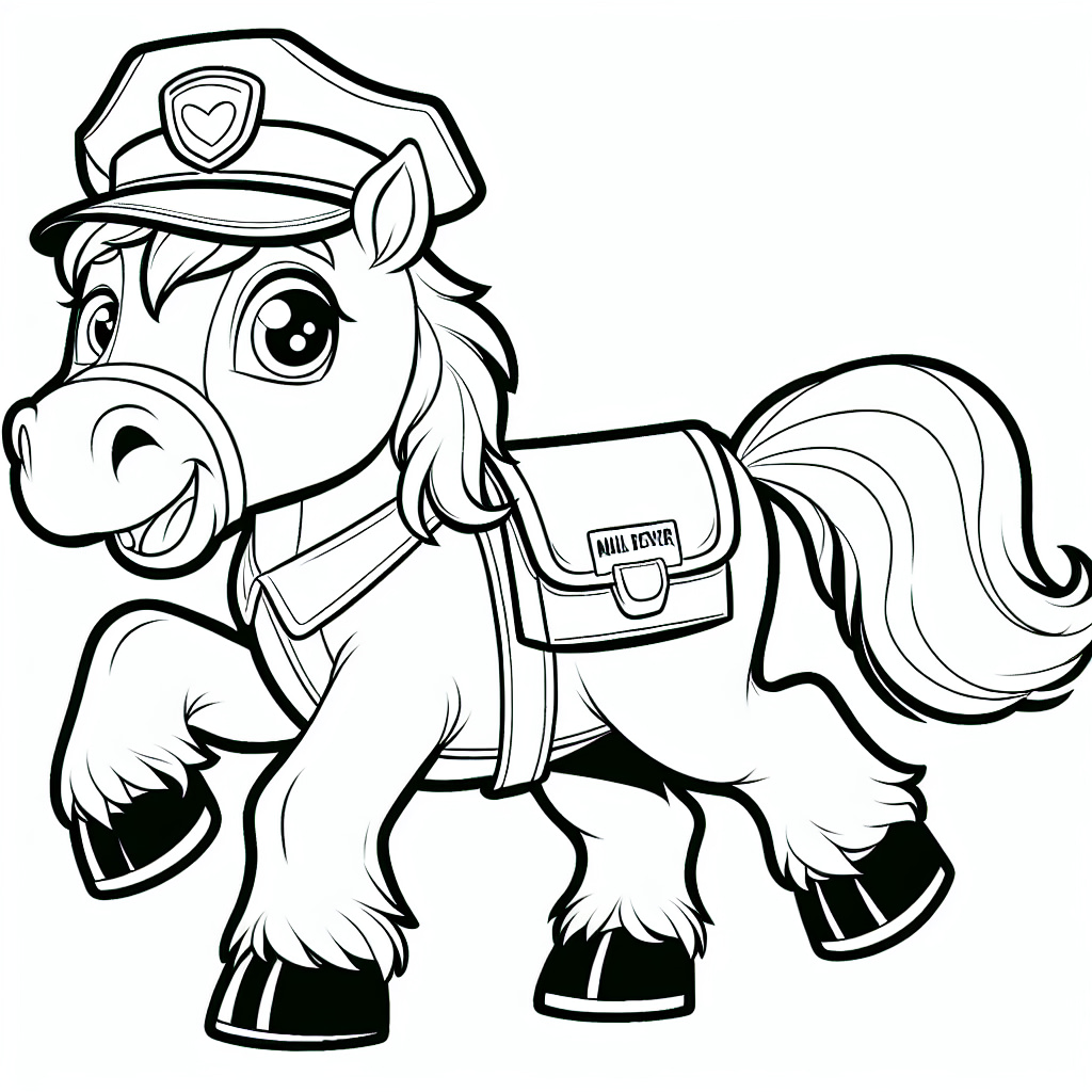 Original Mail delivery horse