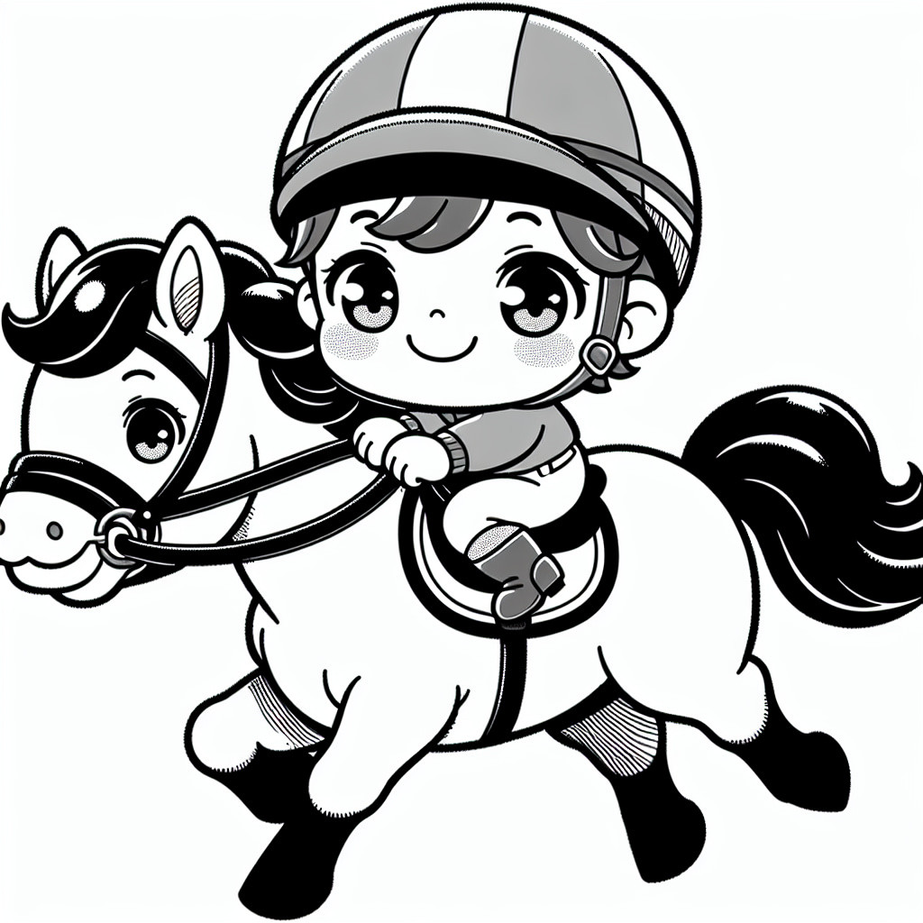 Original Jockey Riding Galloping Horse
