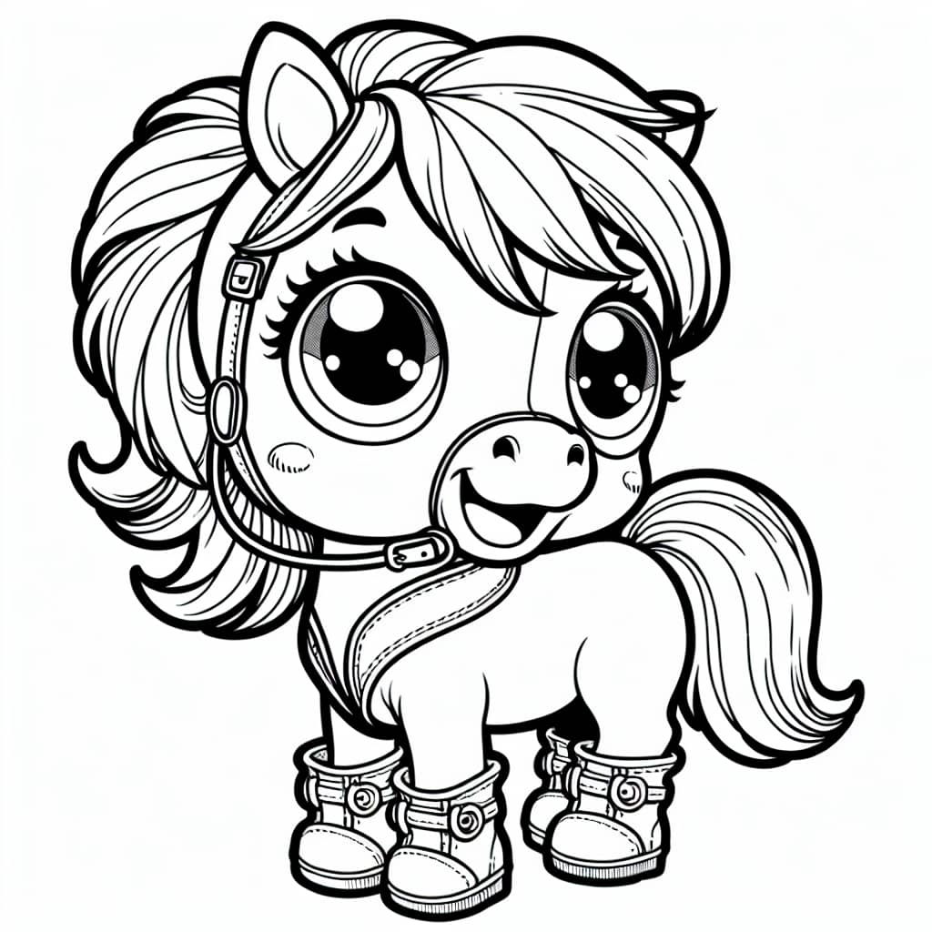 Original Show-Jumping Horse with Boots