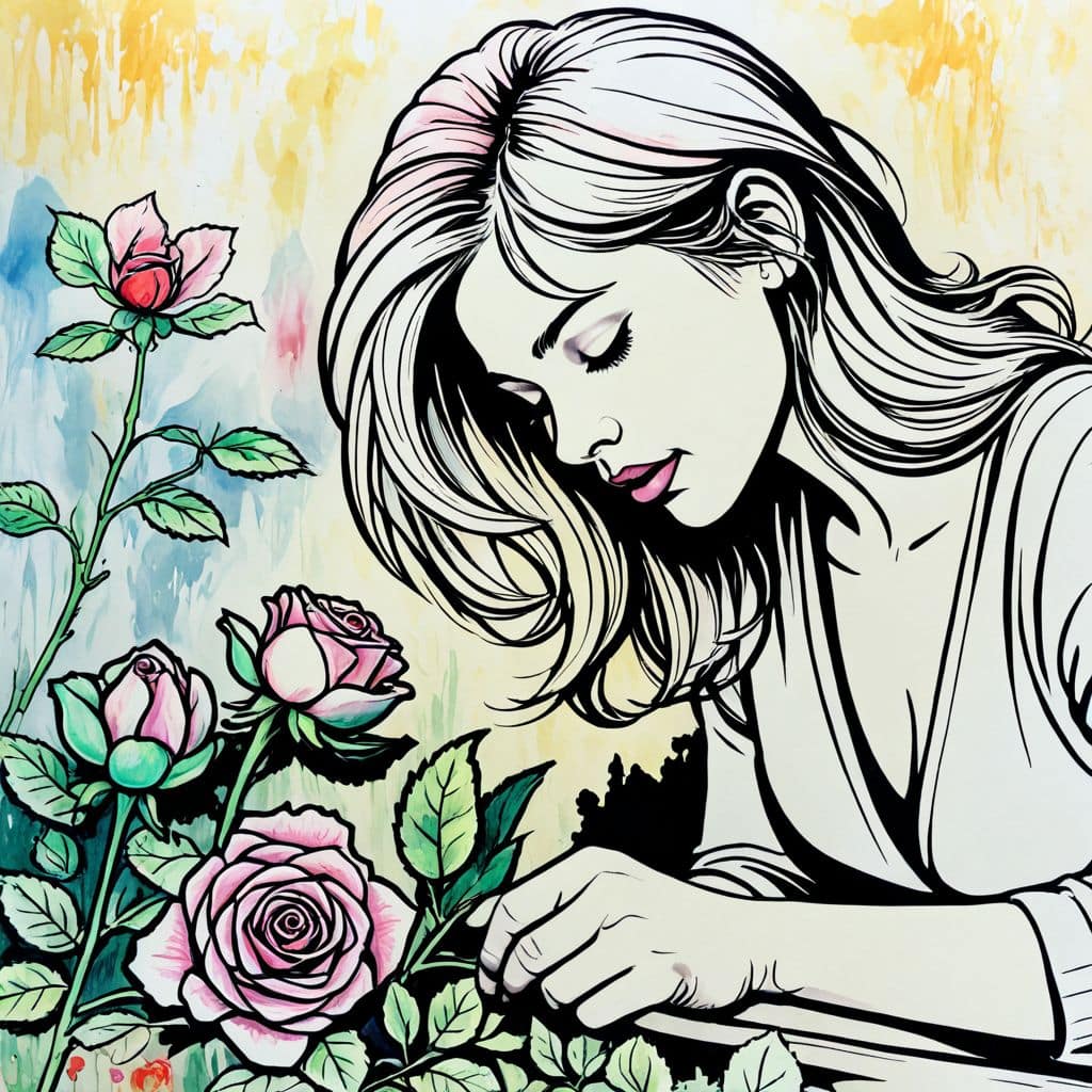 Colored Rose Planting Roses