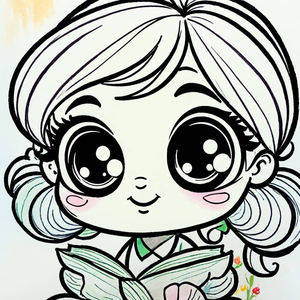 Colored Rose reading book
