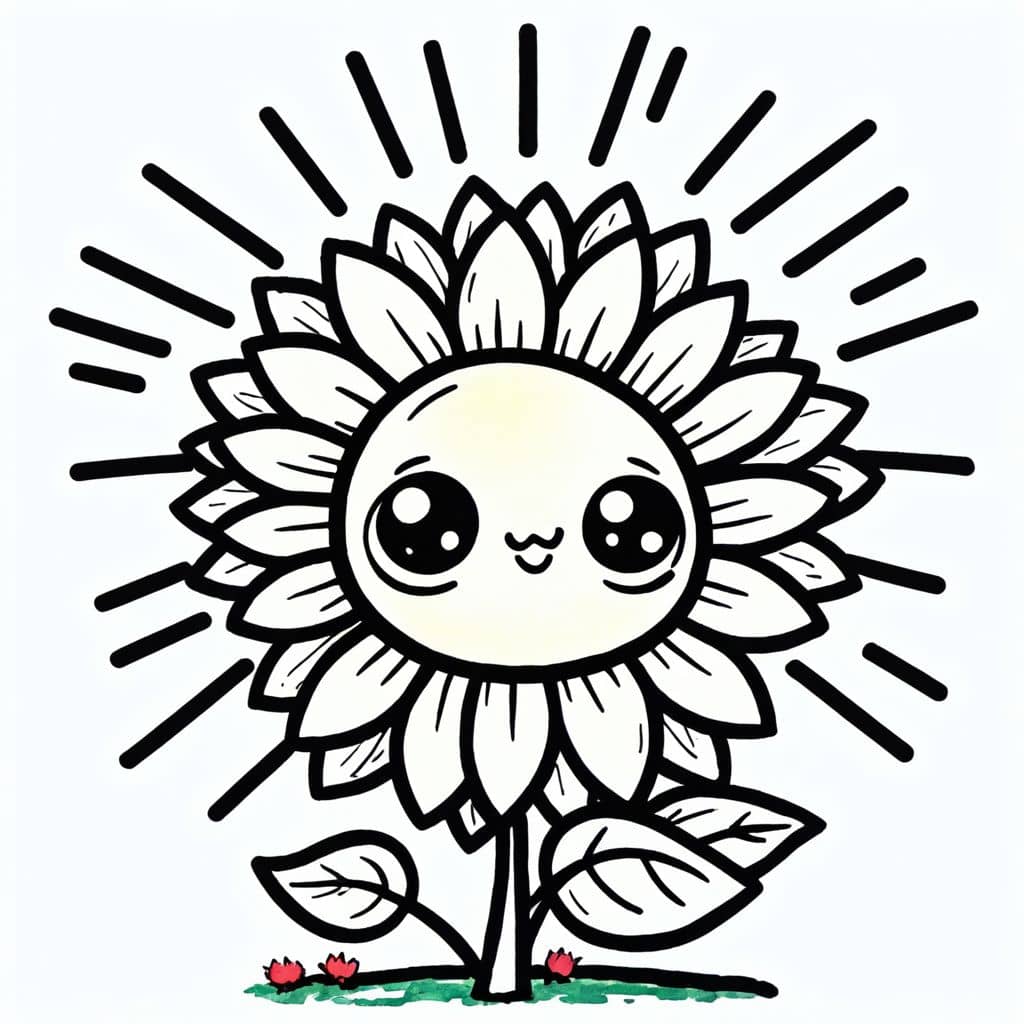 Colored Sunflower under sunshine
