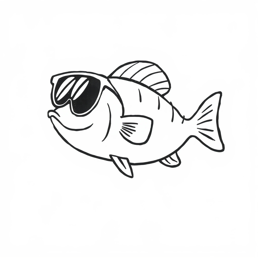 Catfish in sunglasses