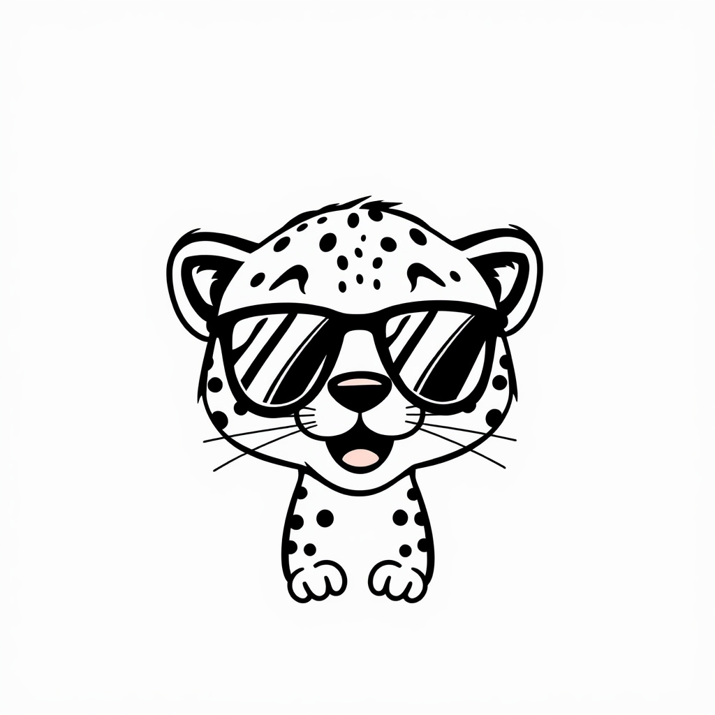 Cheetah sporting sunglasses