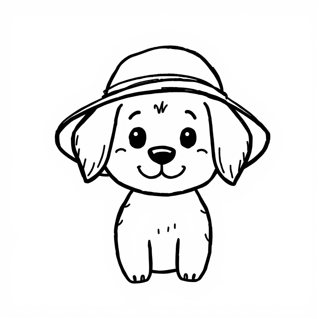 Dog in a hat