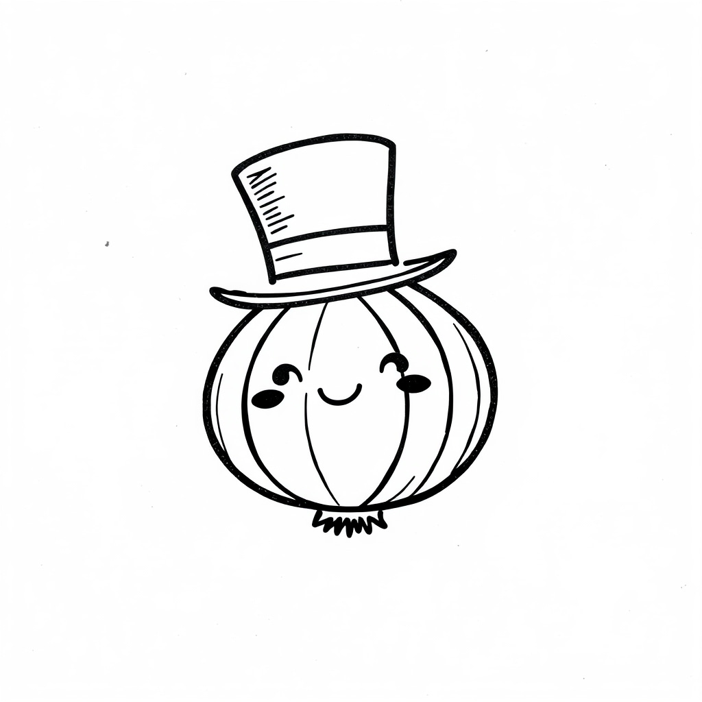 Onion in a top hat