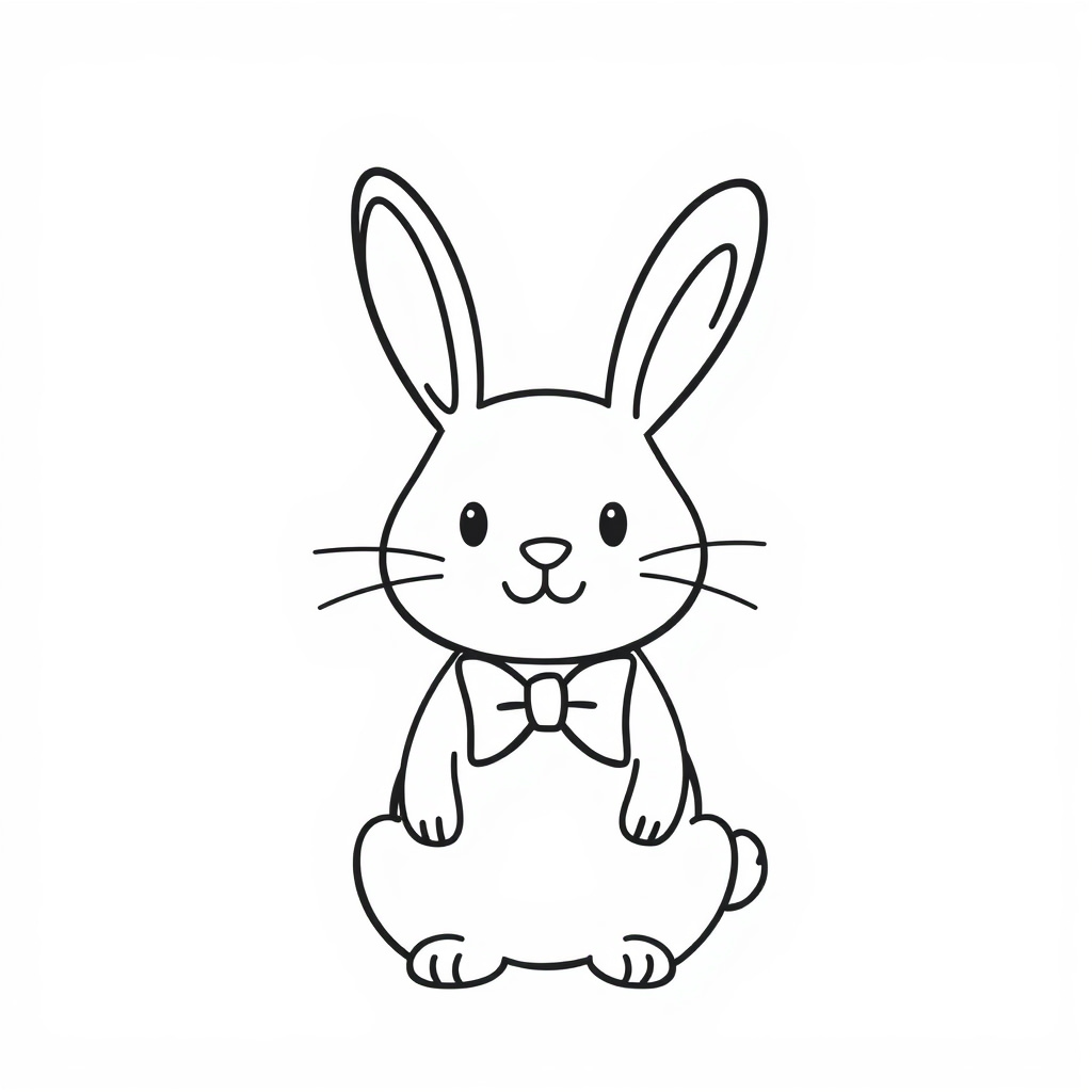 Bunny with a bow tie