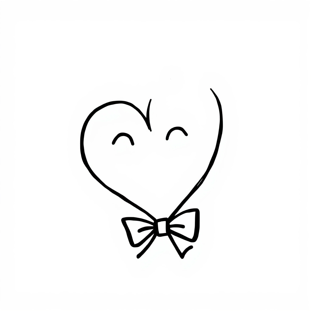 Heart with a bowtie