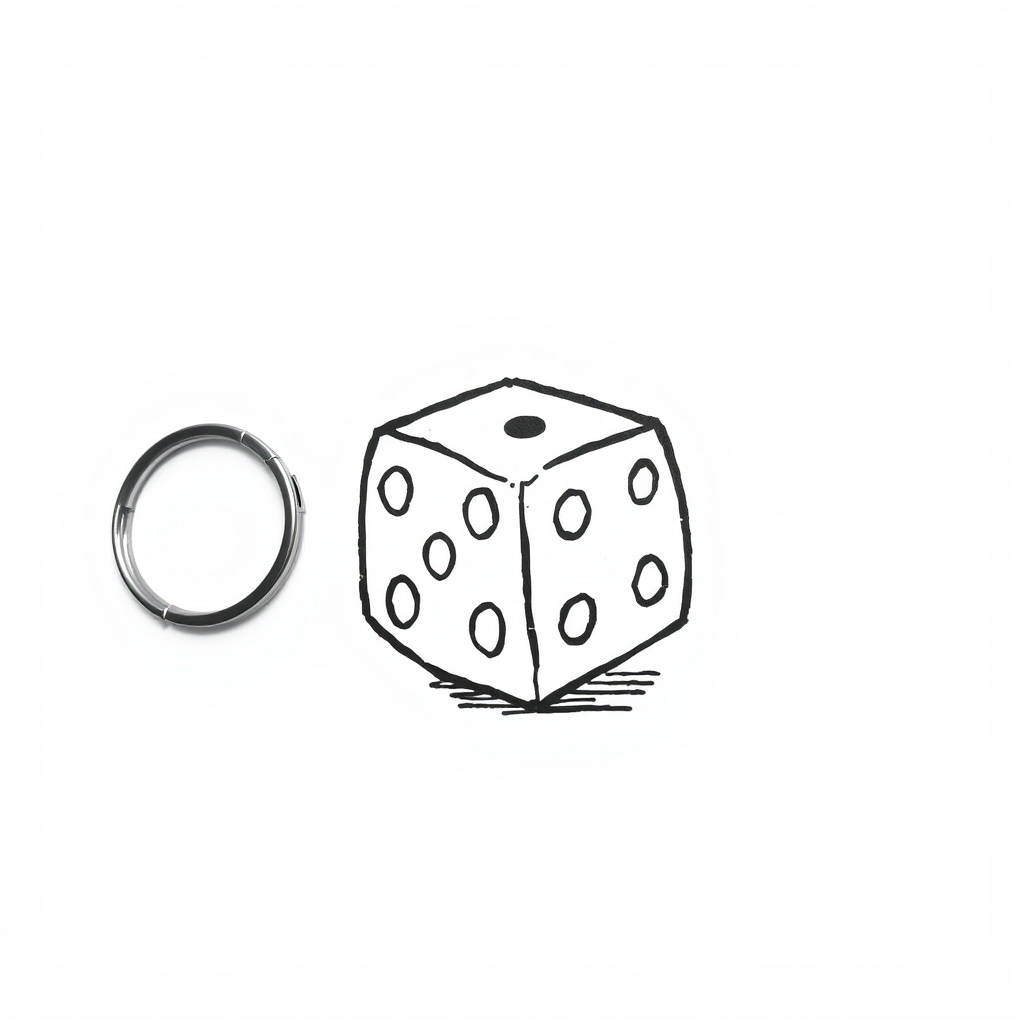 Dice Keychain