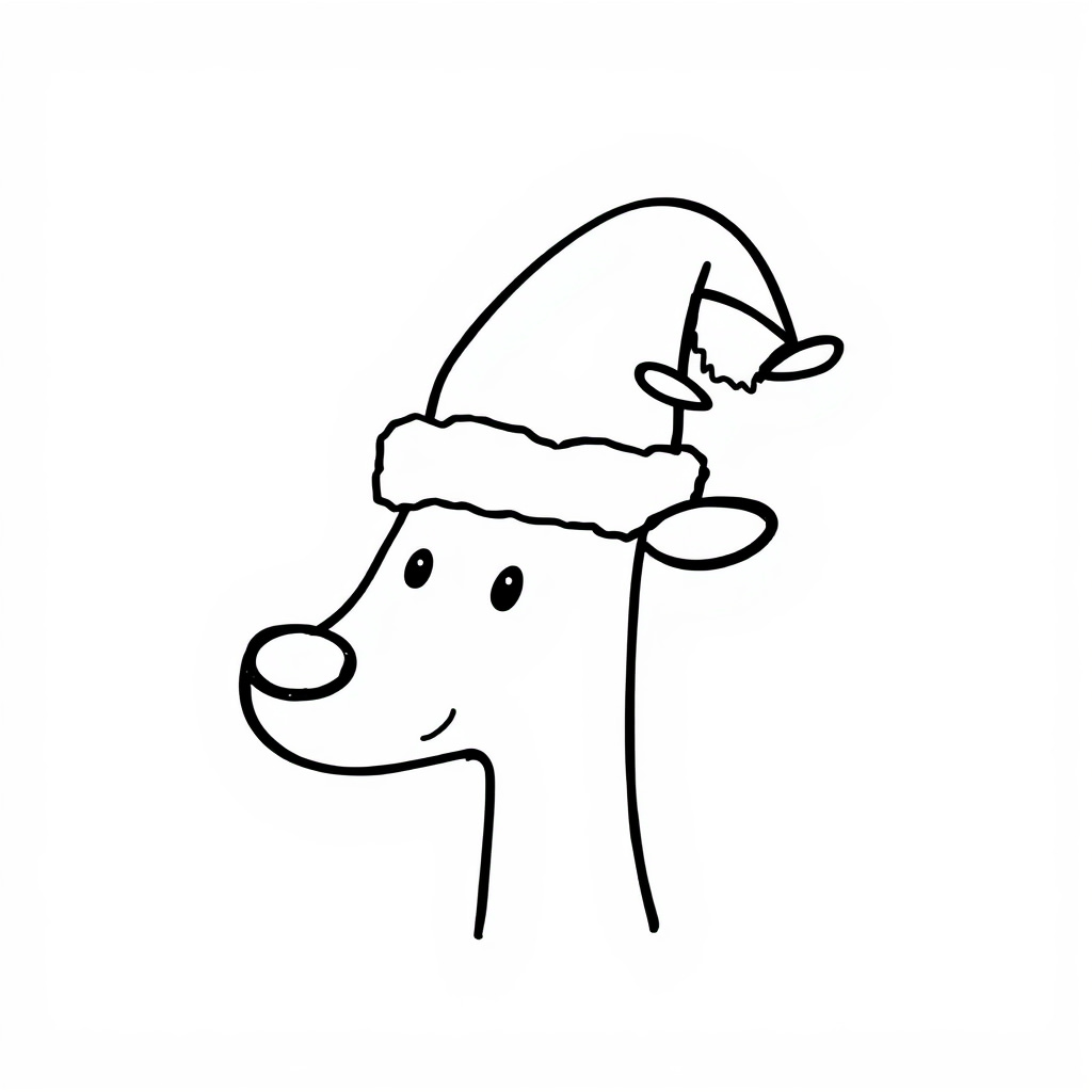 Santa Hat on a reindeer