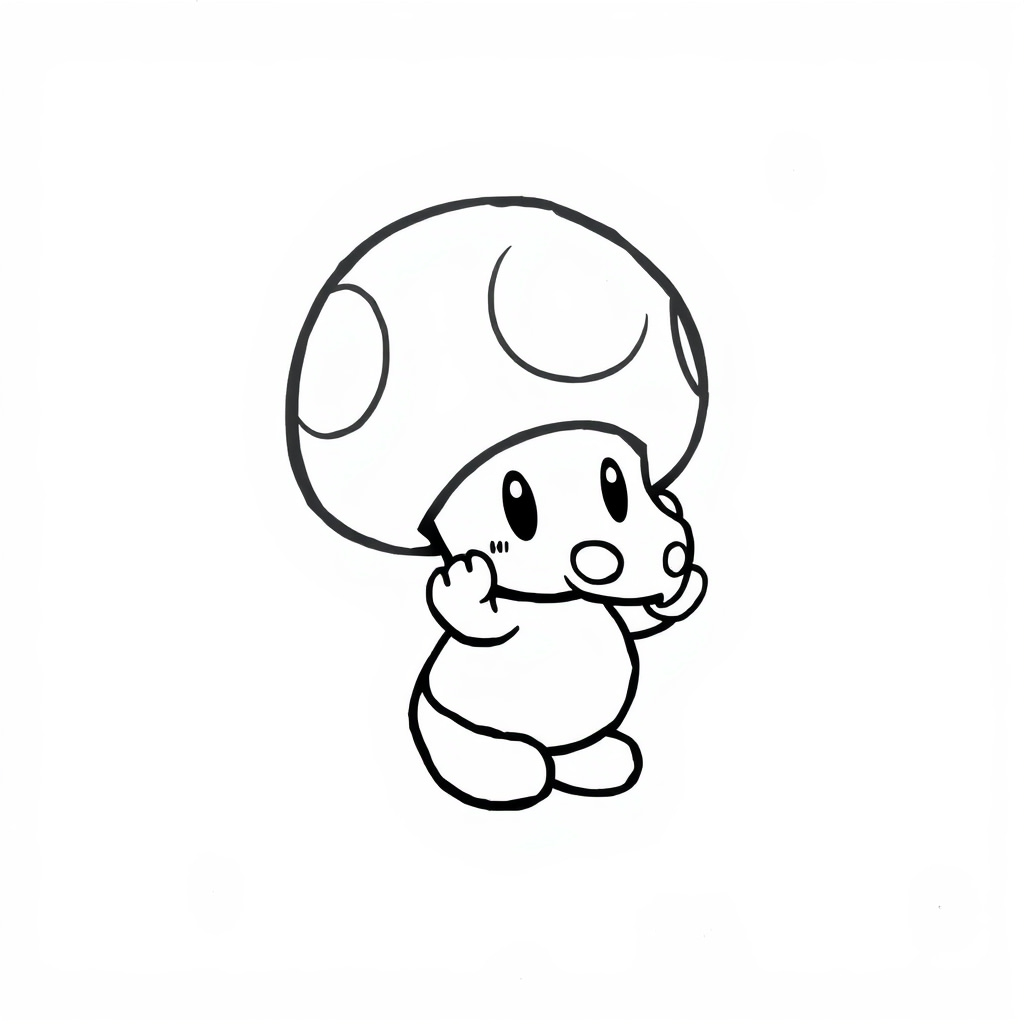 Toad carrying a Super Mushroom