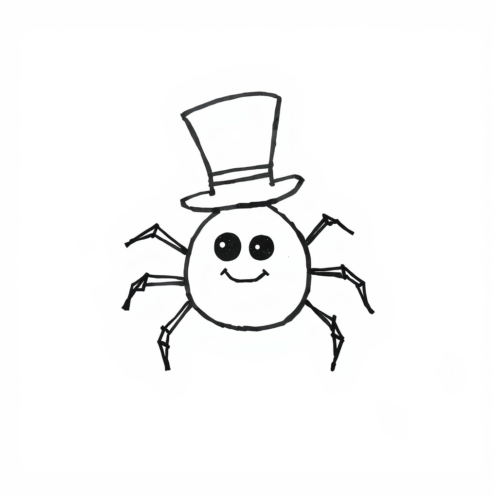 Spider in a top hat