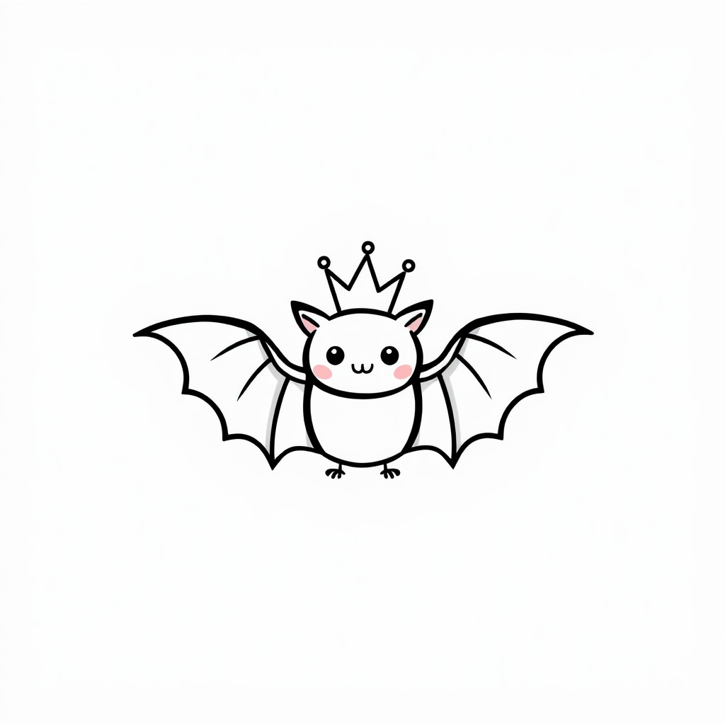 Bat with a tiny crown.