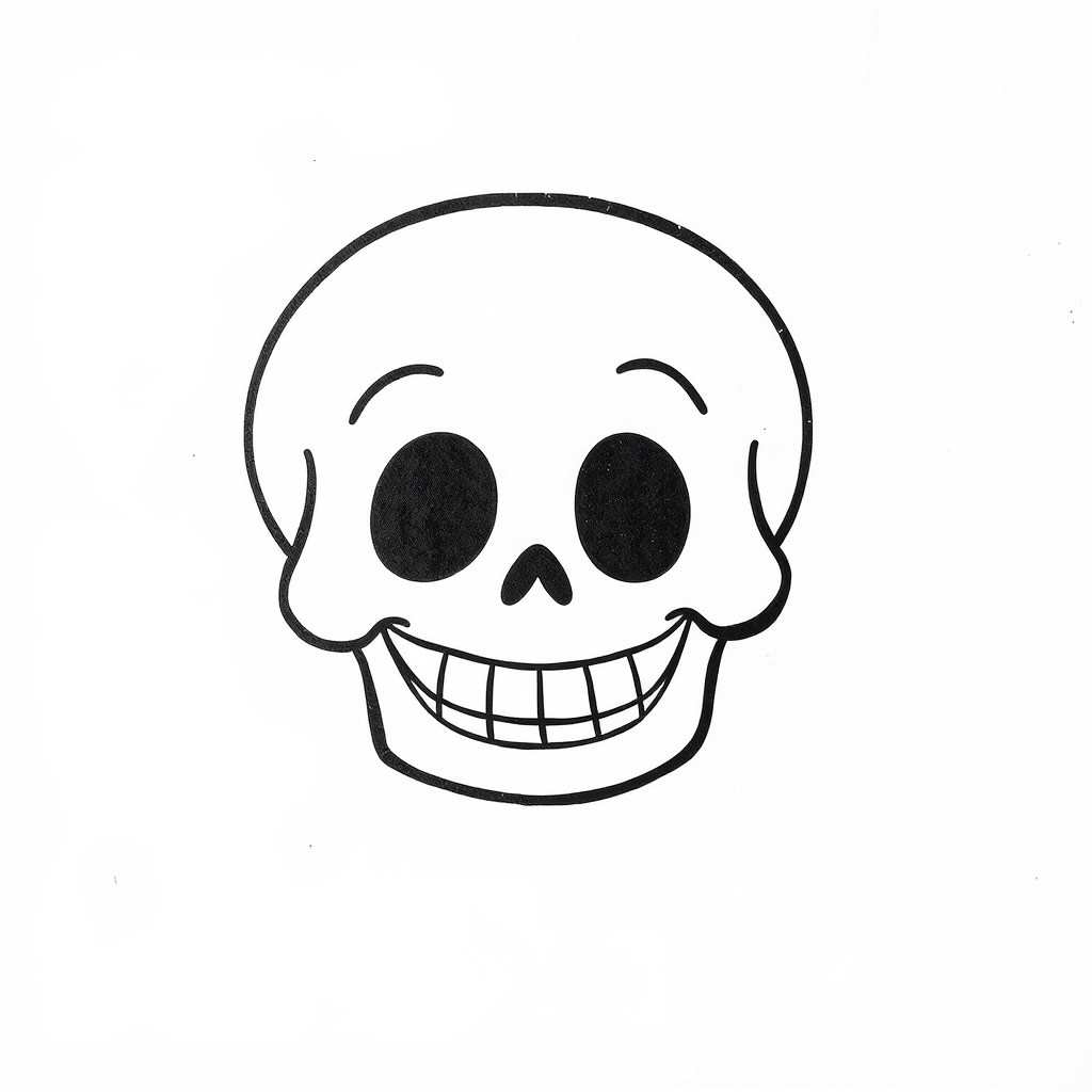 Happy Skull with a wide grin