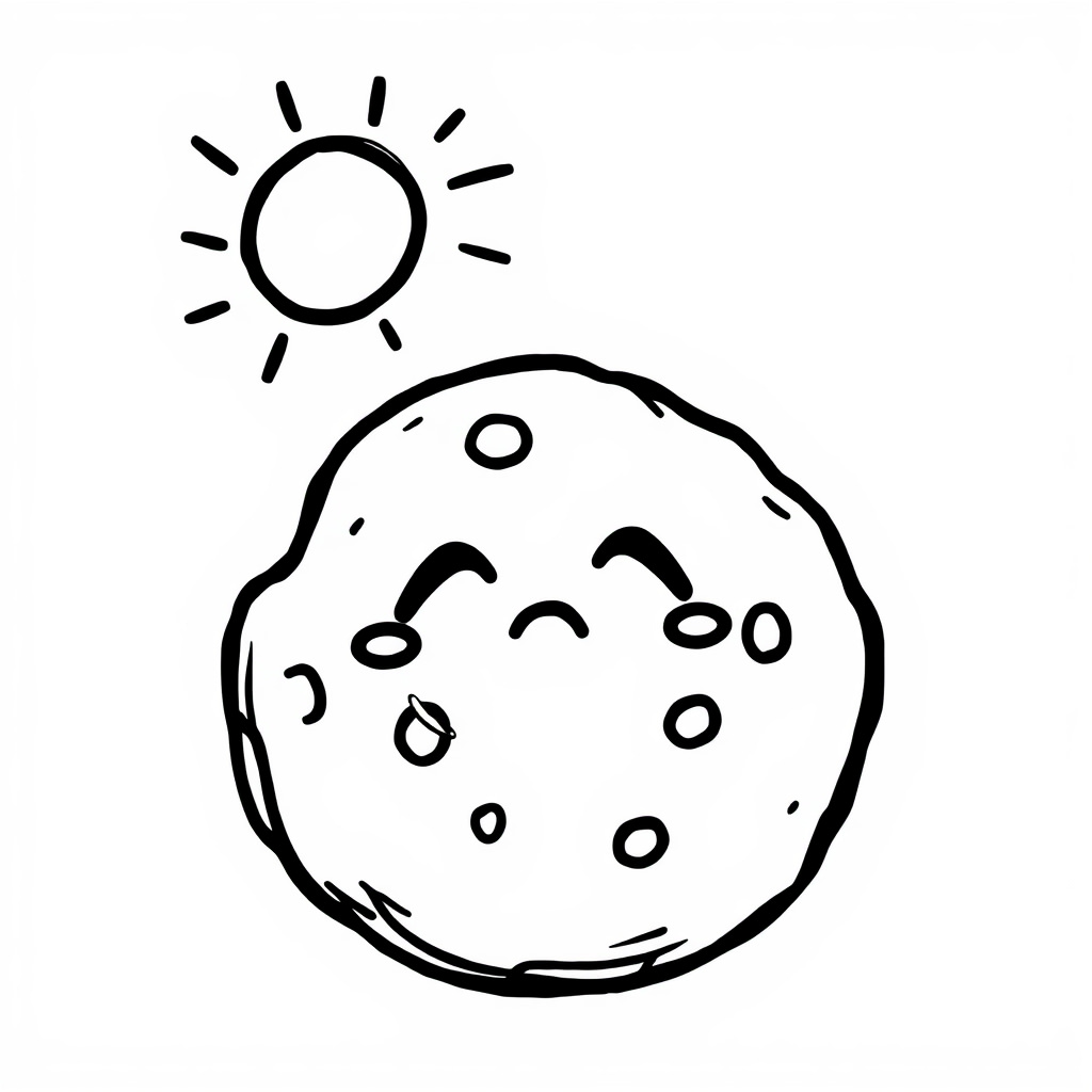 Sad Cookie melting under sun