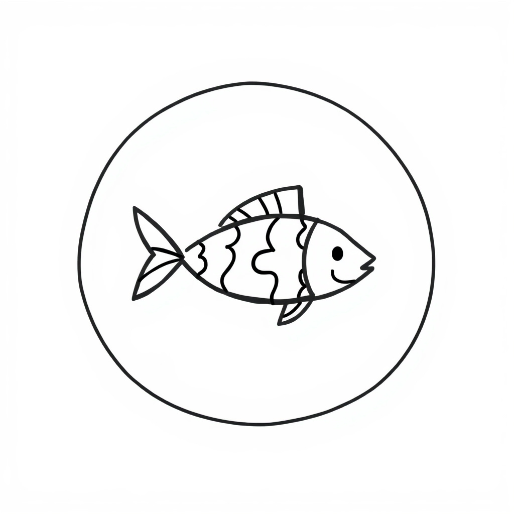 Fish swimming in circles