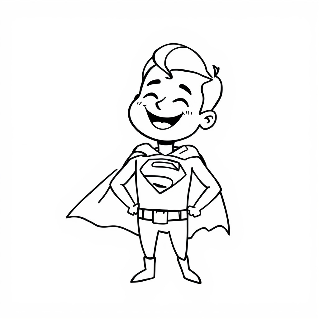 Superman laughing