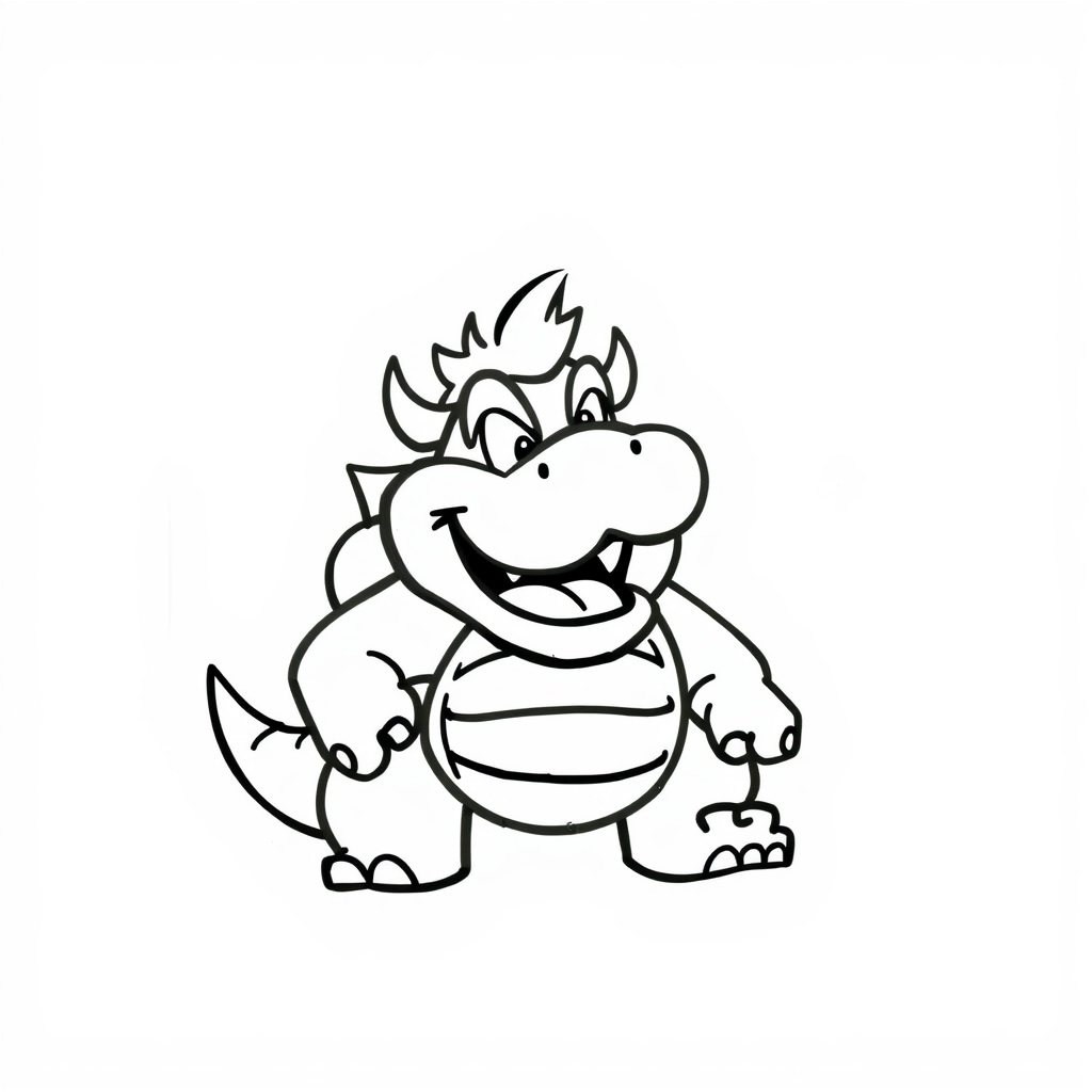 Bowser laughing heartily