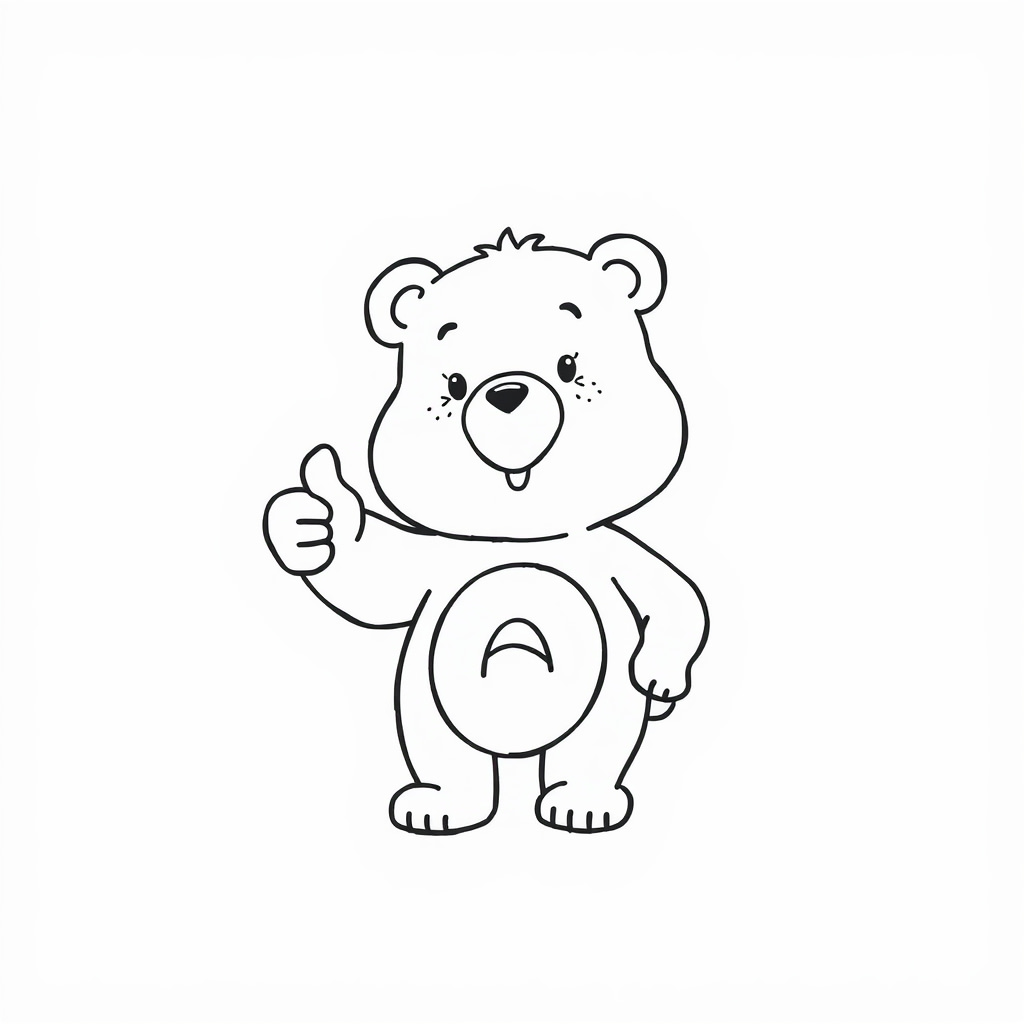 Care Bear giving a thumbs up