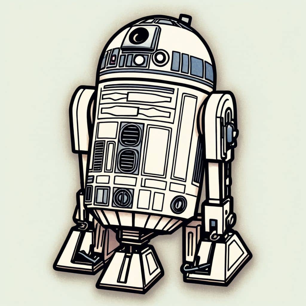 Colored R2-D2 - Star Wars