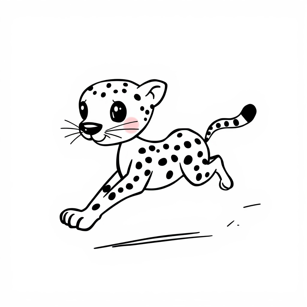 Cheetah sprinting